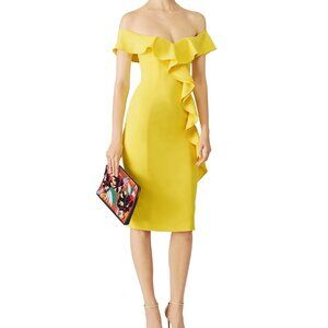 Jay Godfrey Yellow Gatlin Dress size 8
